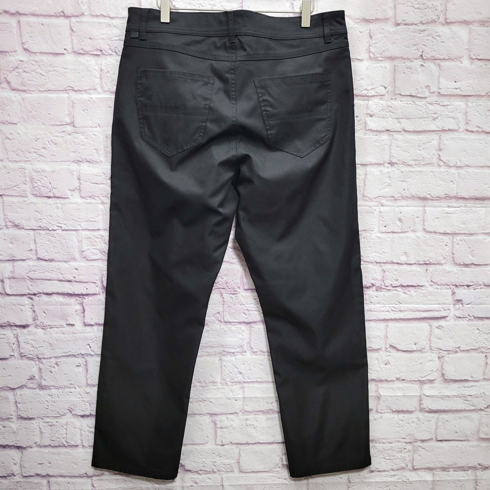 Marc Asher New York Classic Fit Black Chino Pants W34/L30 Workwear Businesscore - Picture 2 of 9